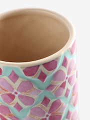 Multi Geometric Tile Ceramic Vase - Image 2 of 2