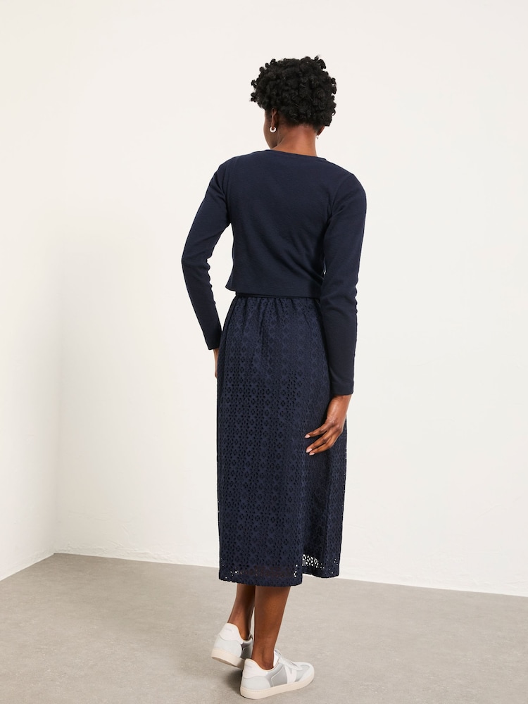 FatFace Gilly Navy 2in1 Dress - Image 2 of 6