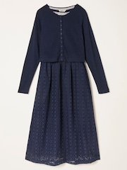 FatFace Gilly Navy 2in1 Dress - Image 6 of 6