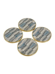 Libra Interiors Blue Mosaic Style Coasters - Image 3 of 5