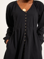 FatFace Em Black Jersey Dress - Image 4 of 5