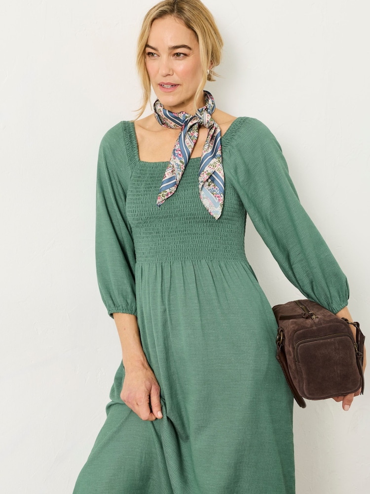 Fat Face - Green - Adele Green Regular Midi Dress