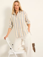 FATFACE Stripe Camisas - Imagem 1 de 5