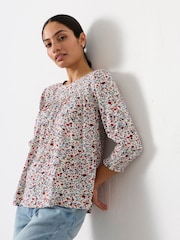 FatFace Shelly Multi Surf Ditsy Blouse - Image 1 of 5