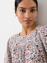 FatFace Shelly Multi Surf Ditsy Blouse - Image 3 of 5