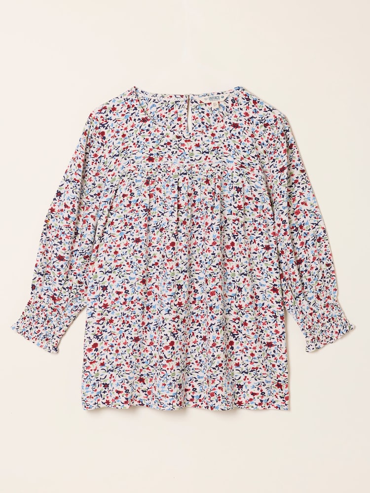 FatFace Shelly Multi Surf Ditsy Blouse - Image 5 of 5