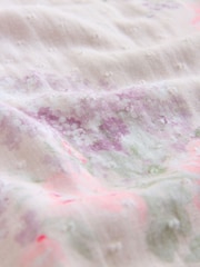 Shabby Chic Double Cloth Crinkle Pink Floral Pyjamas - Bild 11 von 13