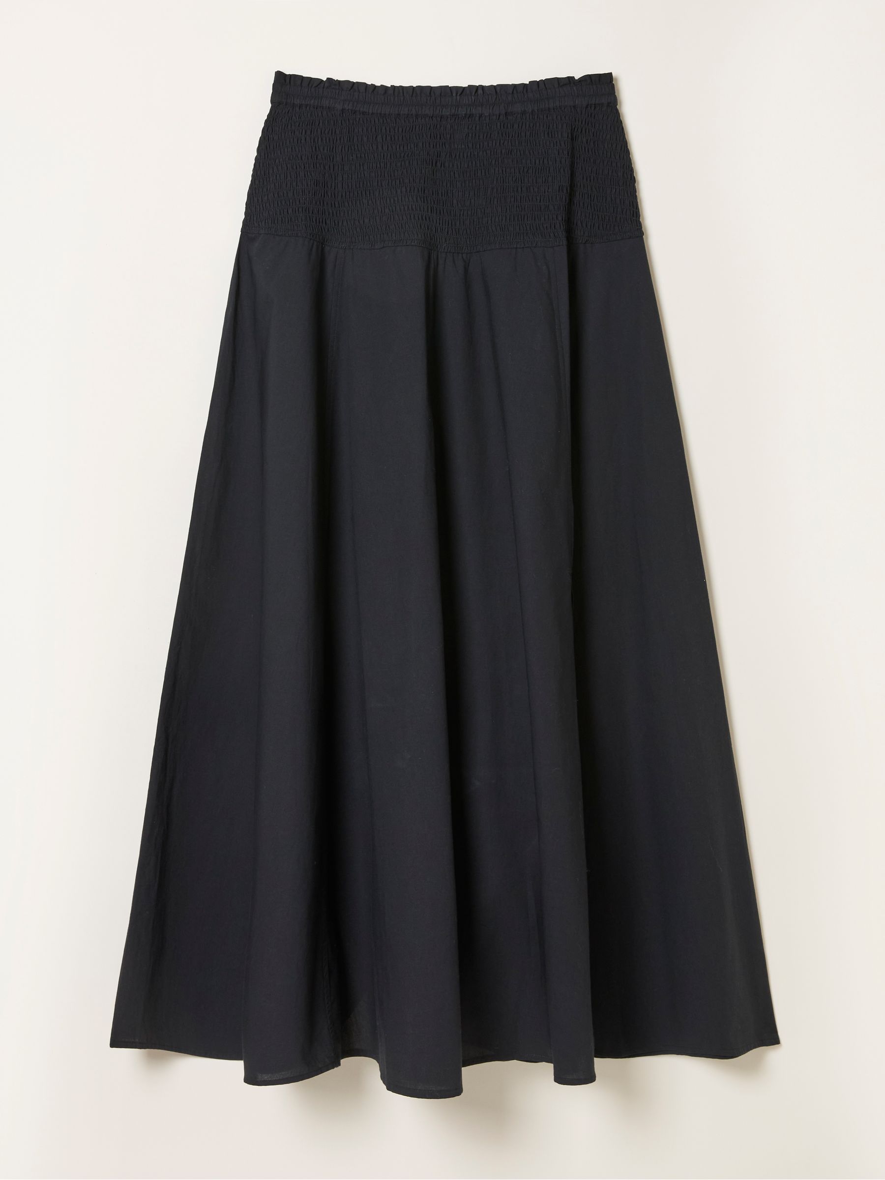Buy FatFace Harper Black 100% Cotton Pleated Maxi Skirt from Next USA