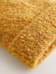 Yellow Boucle Knitted Beanie Hat - Image 2 of 3