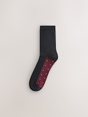 Xmas Ditsy Berry Footbed Ankle Socks 5 Pack - Image 4 of 8