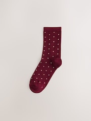 Ditsy Christmas Berry Ankle Socks 5 Pack - Image 4 of 8