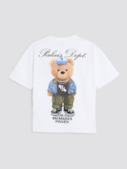 River Island White Boys New Division Bear T-Shirt - Image 2 of 4