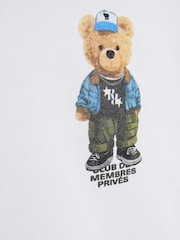 River Island White Boys New Division Bear T-Shirt - Image 3 of 4