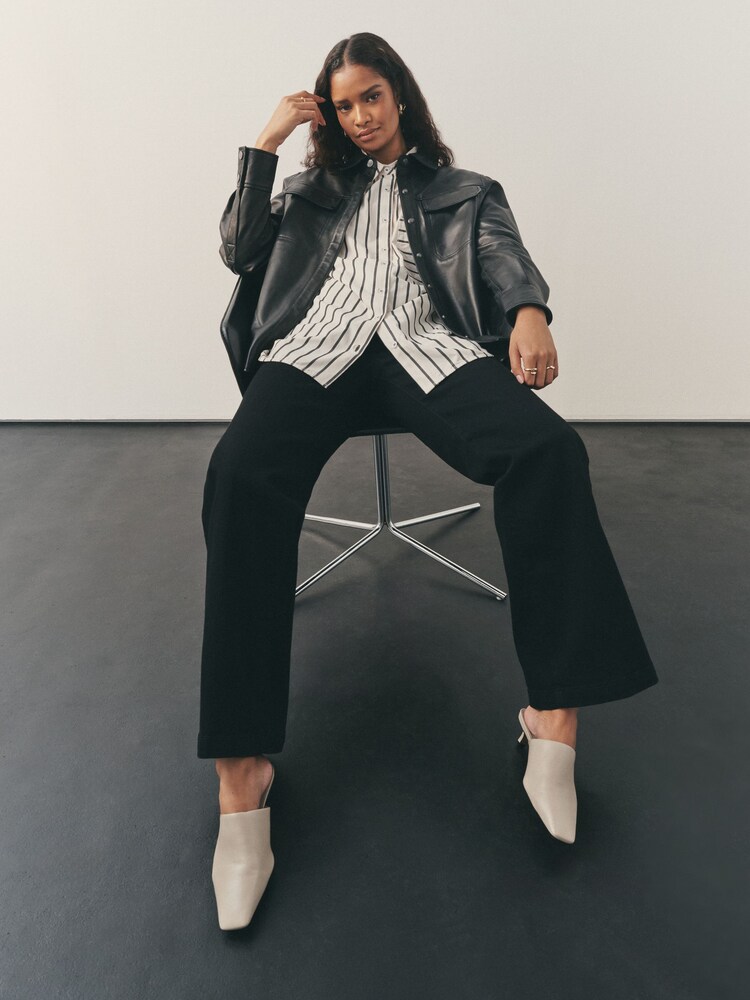 Nothing Ordinary Monochrome Heavyweight Cotton Relaxed Shirt - Image 2 of 11 Nothing Ordinary Monochrome Heavyweight Cotton Relaxed Shirt - Image 2 of 11