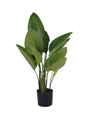 Libra Interiors Green Faux Non Flowering Bird of Paradise 70cm - Image 3 of 6