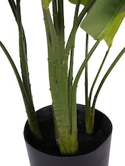 Libra Interiors Green Faux Non Flowering Bird of Paradise 70cm - Image 6 of 6