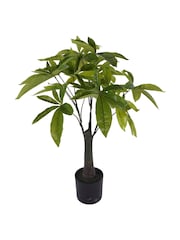 Libra Interiors Green Faux Pachira Money Plant - Image 3 of 6