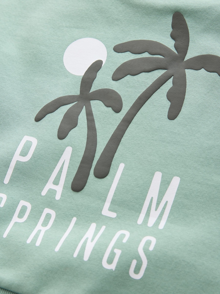 Sage Green Crew Neck Sweatshirt and Leggings Set (3mths-7yrs) - Image 8 of 8