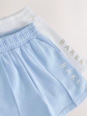 Baker by Ted Baker Blue/White Sweat Shorts 2 Pack - Image 5 of 6