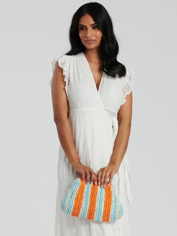 South Beach Orange Multi Dumpling Clutch - Image 2 of 3