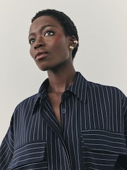Nothing Ordinary Pinstripe Relaxed Shirt - Imagem 5 de 8