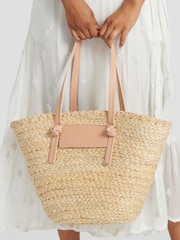 South Beach Natural Shouder Straw Tote Bag - Image 2 of 4