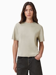 AllSaints Natural Lisa Haven Crew Neck T-Shirt - Image 1 of 6