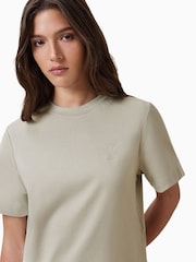 AllSaints Natural Lisa Haven Crew Neck T-Shirt - Image 3 of 6