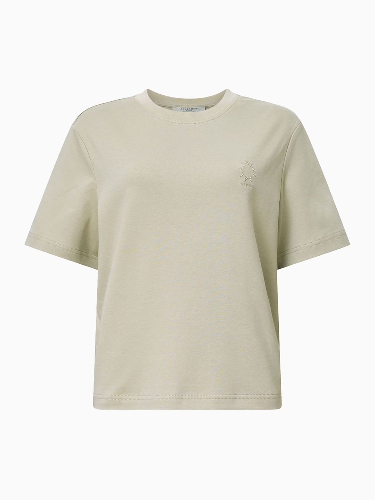 AllSaints Natural Lisa Haven Crew Neck T-Shirt - Image 6 of 6