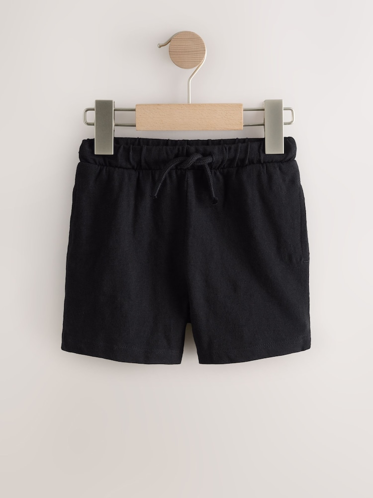 Black/Grey/Navy Blue Lightweight Shorts 3 Pack (3mths-7yrs) - Image 2 of 7 Black/Grey/Navy Blue Lightweight Shorts 3 Pack (3mths-7yrs) - Image 2 of 7