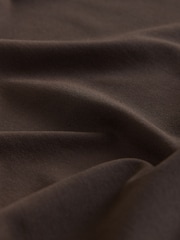 Chocolate Brown Soft Touch Square Neck Short Sleeve Top - Image 5 of 6
