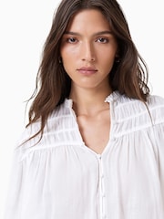 AllSaints Etti Linen Round Neck Blouse - Imagen 4 de 7