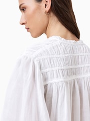 AllSaints Etti Linen Round Neck Blouse - Imagen 5 de 7