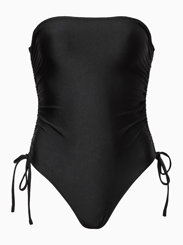 AllSaints Black Court Strapless Swimsuit - Image 7 of 7 AllSaints Black Court Strapless Swimsuit - Image 7 of 7