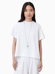 AllSaints Pia Hybrid Mix Crew Neck T-Shirt - Imagen 1 de 7