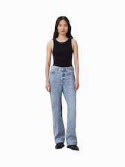 AllSaints Blue Brooklyn Straight Leg Jeans - Image 1 of 9