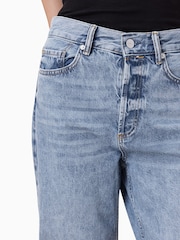 AllSaints Blue Brooklyn Straight Leg Jeans - Image 7 of 9