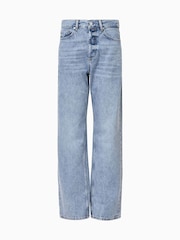AllSaints Blue Brooklyn Straight Leg Jeans - Image 9 of 9