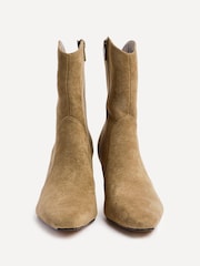 Linzi Natural Calabasas Block Heel Ankle Boots - Image 6 of 6