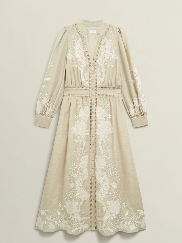 Hobbs Natural Frida Dress - Image 4 of 4