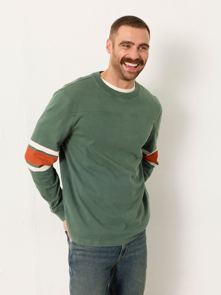 FatFace Long Sleeve Relaxed Fit Stripe T-Shirt - Bild 1 von 6 FatFace Long Sleeve Relaxed Fit Stripe T-Shirt - Bild 1 von 6