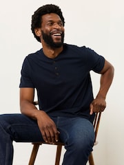 FatFace Henley White Short Sleeve Tshirts 2 Pack - Image 6 of 8