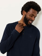 FatFace Long Sleeve Henley Tshirts 2 Pack - Imagem 5 de 7