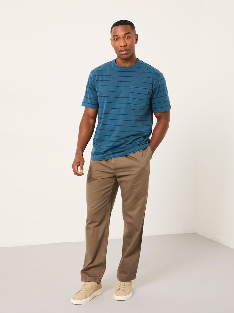 Blau - FATFACE – Gestreiftes T-Shirt - Bild 1 von 5