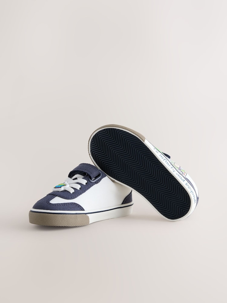 White Toy Story Touch Fastening Elastic Lace Trainers - Image 6 of 6