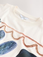 كريم - تيشرت للشاطئ بطبعة جرافيك - صورة 3 من 3