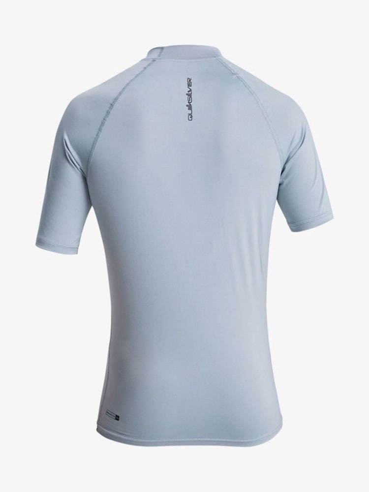 Quiksilver Blue Everyday UPF 50 Short Sleeve Logo Rash Vest - Image 2 of 2