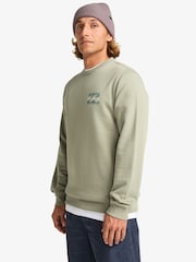 Billabong Grey Foundation Backprint Graphic Logo Sweatshirt - Image 3 of 7