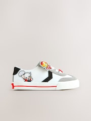 أبيض/أسود - حذاء رياضي برباط قابل للتمدد إغلاق باللمس من Marvel - صورة 3 من 7