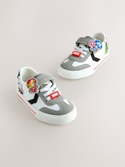 أبيض/أسود - حذاء رياضي برباط قابل للتمدد إغلاق باللمس من Marvel - صورة 4 من 7